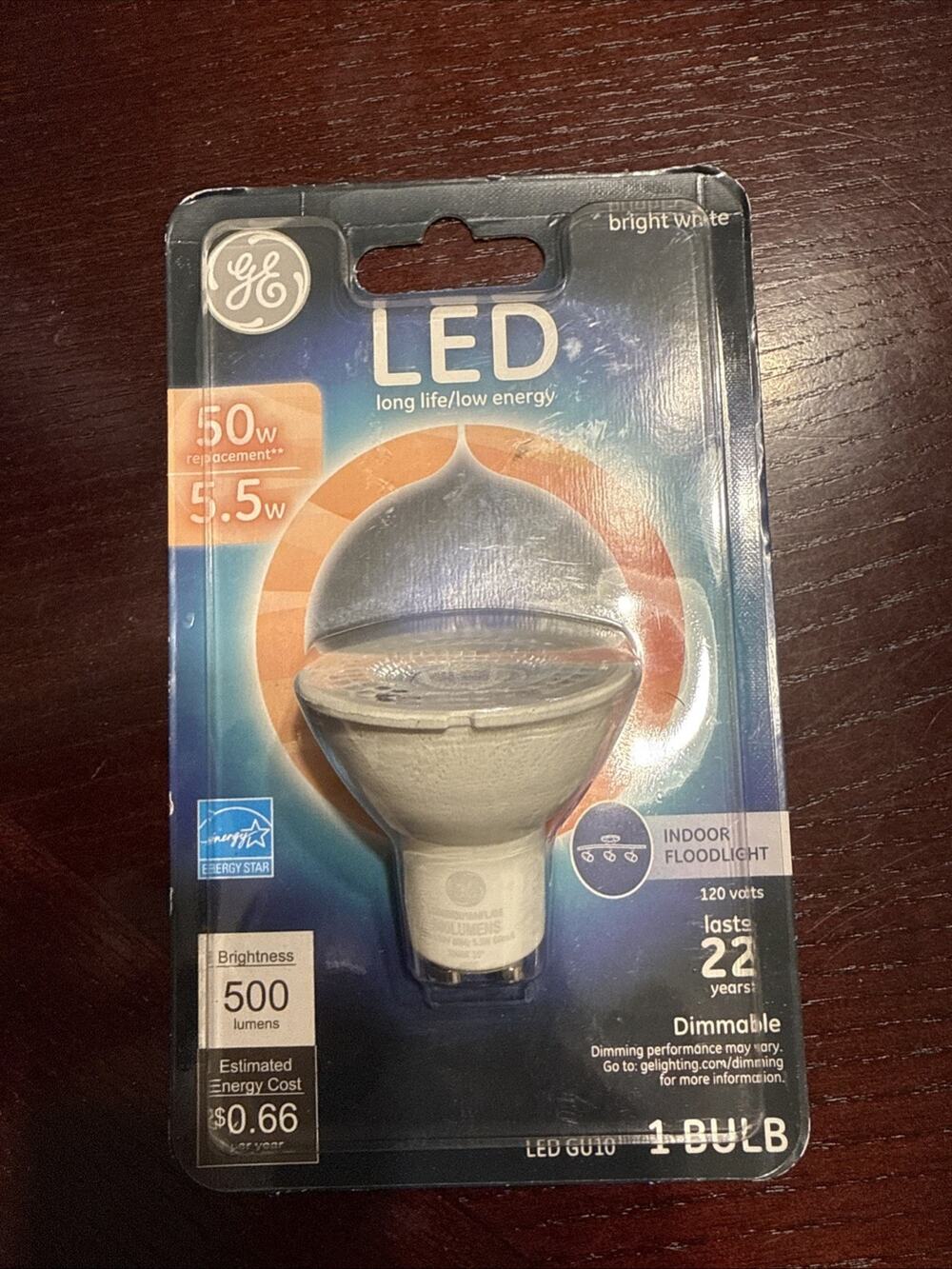GE 50 W 93120809 LED Flood Light Bulb, Indoor, Bright White Bulbs